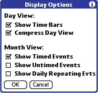 Date Book: Agenda View 2. Use the navigation bars to move forward or backward a day at a time or to display more To Do items.