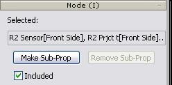 3. Click the Make Sub-Prop button in the Node Section. 4. Optionally, rename the newly generated parent node.