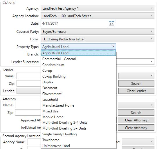 clicking on the down-arrow next to the Form field and selecting it from the dropdown list.
