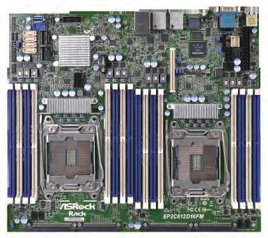 Thermal Optimized Server with Cutting-edge Front PCIe Design EP2C612D16FM EP2C612D16FM-N SATA3 6.