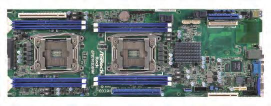Half-width, High-density Computing Node with Optimized I/O Expansion Grantley Socket 2011-3 EP2C612D8HM Mezzanine Slot Intel C612 1 x PCIe 3.0 x8 1 x PCIe 3.0 x8 2 x SATA3 6.
