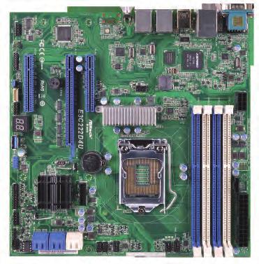 Entry-level Server Board with Basic Server Features E3C222D4U 2 x PCIe 3.0 x8 1 x PCIe 3.0 x16 Denlow Socket 1150 Micro ATX Micro ATX Home Server Tower Server Entry Server SATA2 3.