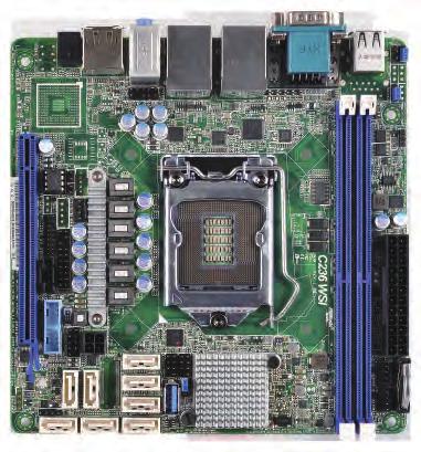 High-End Workstation with miniitx size C236 WSI Intel LGA1151 Socket 1 x PCIe 3.