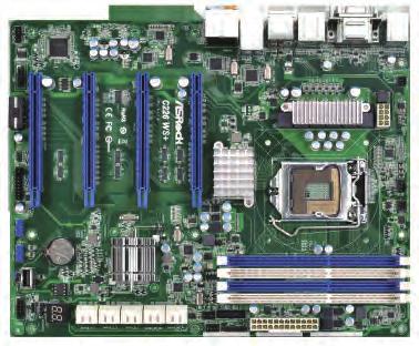 High-end Workstation Support up to 4 Double-width PCIE Cards C226 WS+ 4 x PCIe 3.