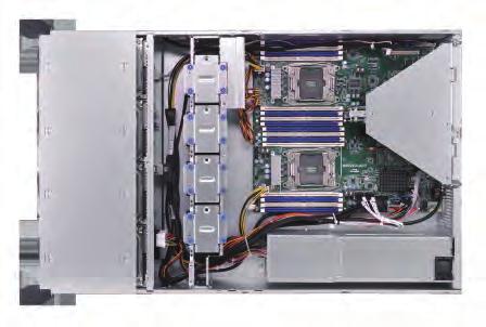 Datacenter Server 2U4FH-12L 2 x Symmetry Riser card(x8/x8) support 4 x Full High PCIE card Mezzanie Card slot 2 Full-Height Card Supported in 2U Mezzanie Card slot Best Platform for Cloud-based