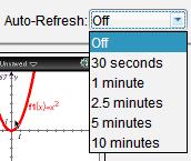 A-29 Tip Sheet: Class Capture Auto-Refresh Once you have taken a Class Capture, click on the Auto- Refresh drop-down menu to