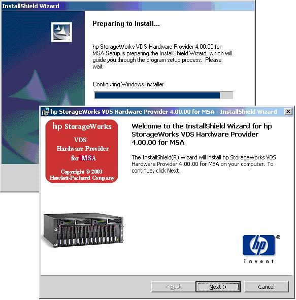Installation procedures The following procedures describe how to install the Hardware Providers on a Windows 2003 server.