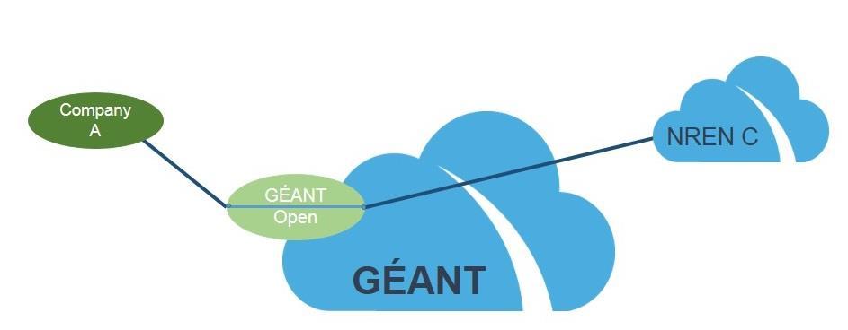 Figure 2: Access into the GÉANT infrastructure Demarcation Points The management demarcation point between DANTE and the NREN is a port on the Optical Distribution Frame (ODF) rack.