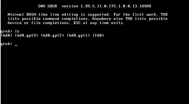 Introducing GRUB 2 The -l option to the ls command displays more detailed information about each partition,