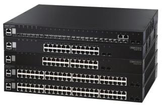 DATASHEET ECS45 Series L+ Gigabit Ethernet Stackable Switch Product verview The Edge-Core ECS45 series includes high-performance Gigabit Ethernet Layer + switches featuring 8 or 5 ports; 4 / //BASE-T