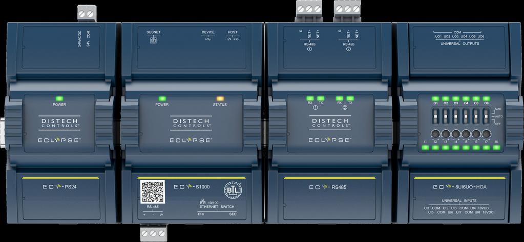 Datasheet ECLYPSE Connected System Controller Overview Features & Benefits The ECLYPSE Connected System Controller is a modular and scalable platform used to control a wide range of HVAC applications.