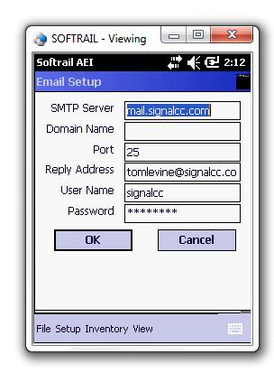 Enter the IP address and port information that was displayed in AEI Rail and Road Manager's AI4500 Portable Reader Setup dialog (see Figure 43).