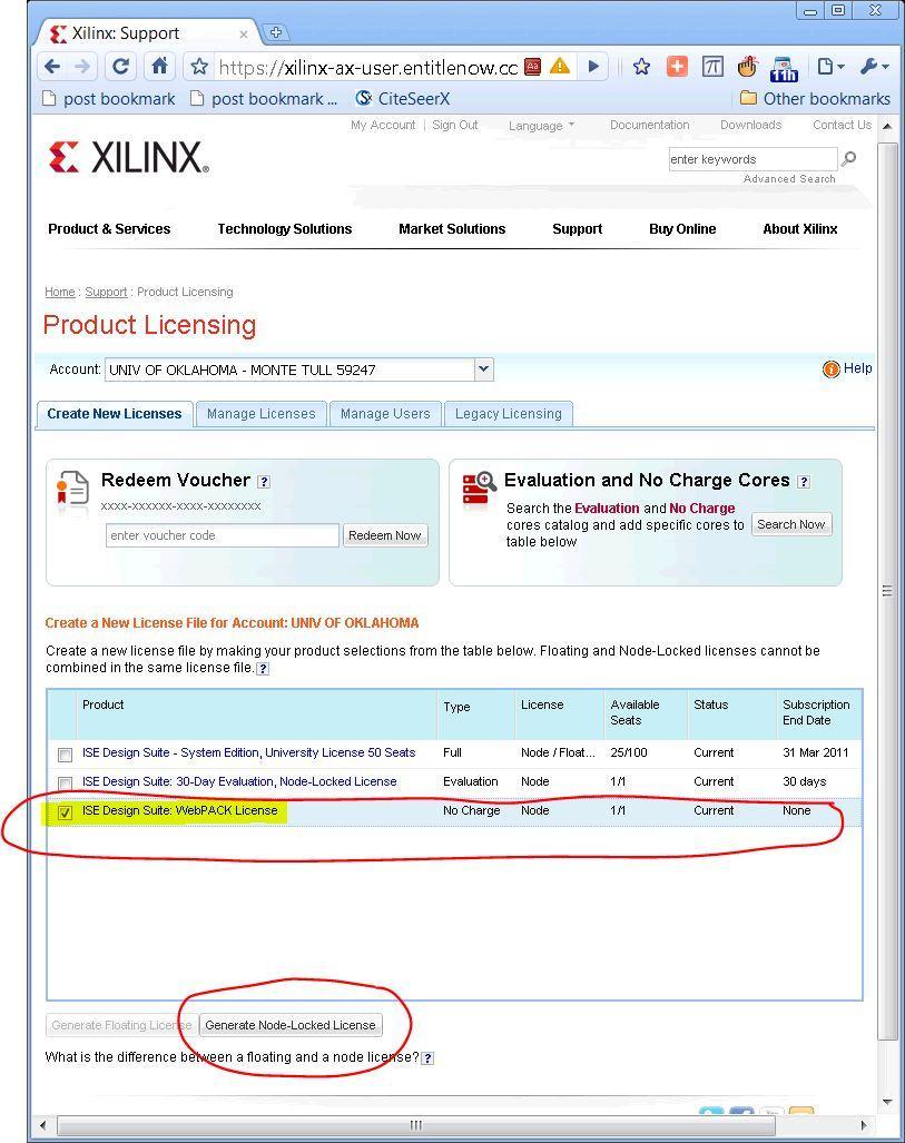 Obtaining Free of Charge Xilinx Web Pack License 7.