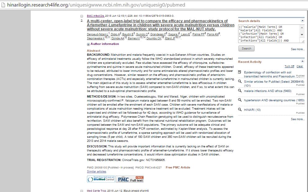 PubMed enhanced the Abstract display.