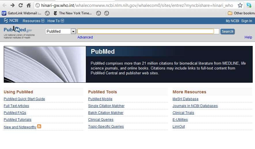 In October 2009, the PubMed display was redesigned in a simpler and more intuitive fashion.