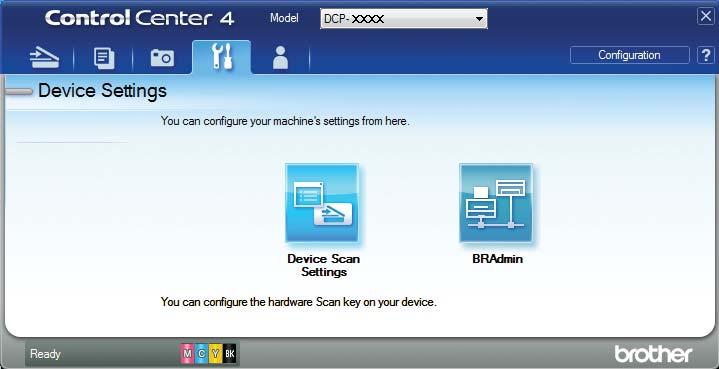 Chapter 6 How to change the machine s SCAN mode settings for PDF scanning using ControlCenter4 (Windows ) 6 You can change your machine s SCAN mode settings.