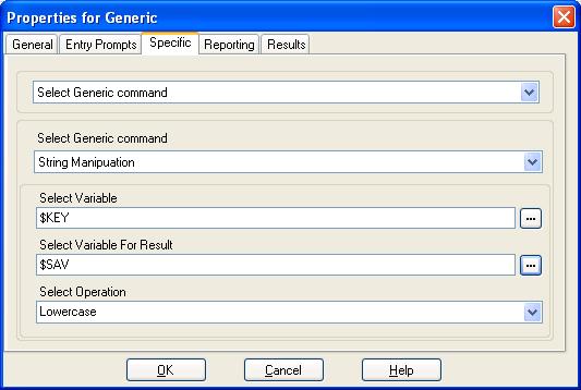 Actions: Basic Actions 6.4.1.10 String Manipulation This Generic action option allows a call variable to be edited in various ways.
