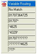 Results This action has a separate result for each number string entered on the action's Specific tab plus a No Match result. Examples are: 01707364725 will only match that number exactly.