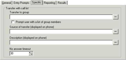Actions: Telephony Actions 6.7.6 Call List Using a Call List action, a caller can indicate the extension to which they want to be transferred.