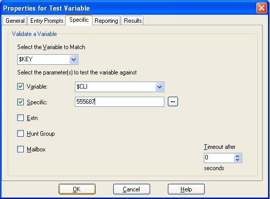 Actions: Condition Actions 6.9.4 Test Variable For 4.2+, the Test Variable action has been added and replaces the previous Check Digits action.