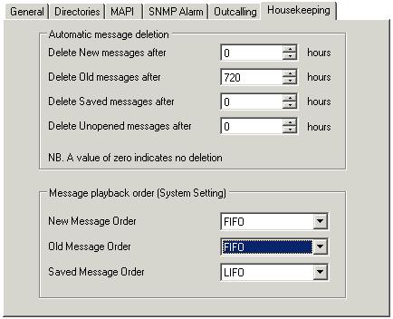 Administration: Personal Distribution Lists 7.11 Automatic Message Deletion Messages are automatically deleted from the voicemail server after a set delay.