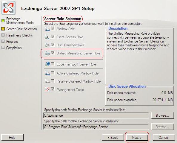 From the Windows Control Panel, select Program and Features. 2. Select Microsoft Exchange Server 2007 and click Change. 3.