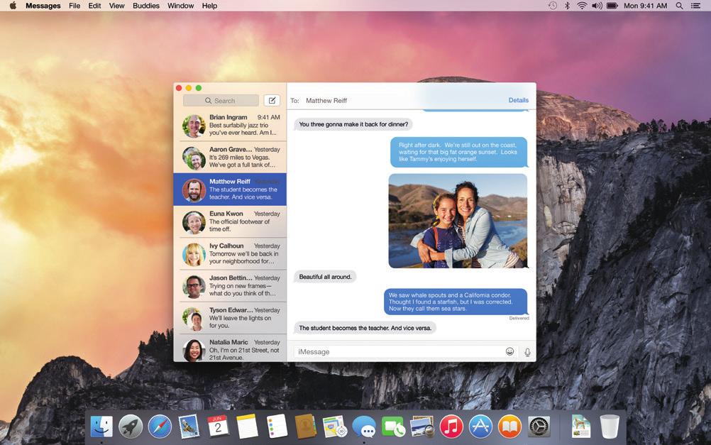 Messages Just log in with your Apple ID, and you can send and receive both imessage and SMS messages, including text, photos, videos, and more, to your friends on a Mac, ipad, iphone, or ipod touch.
