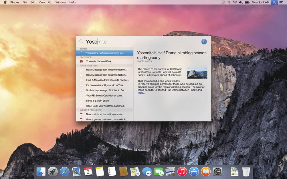 Spotlight Spotlight is an easy way to find anything on your Mac documents, contacts, apps, messages, and more.