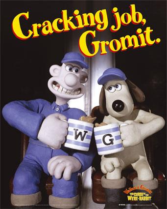 Bride and Wallace and Grommit.