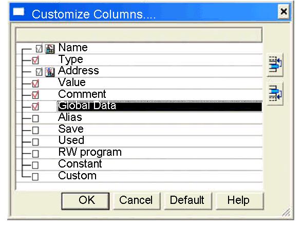 Result: The Data Editor table (in step 3) appears. By default, the Global data column does not yet appear.