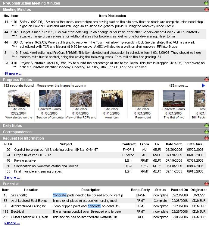 Global Sogal It! Search Stacked expandable windows for search results across the entire project Global Sogal Search in Command Center Search several modules in one single search.