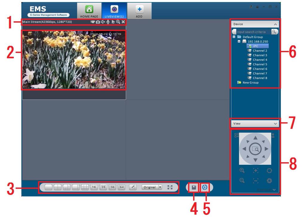 4 Basic Operation 4.1 Liveview 4.1.1 Real-time Liveview After you added a device, you can realize real-time liveview, record, snap, PTZ operation and etc.
