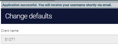 You will then receive an email containing your username. 2.