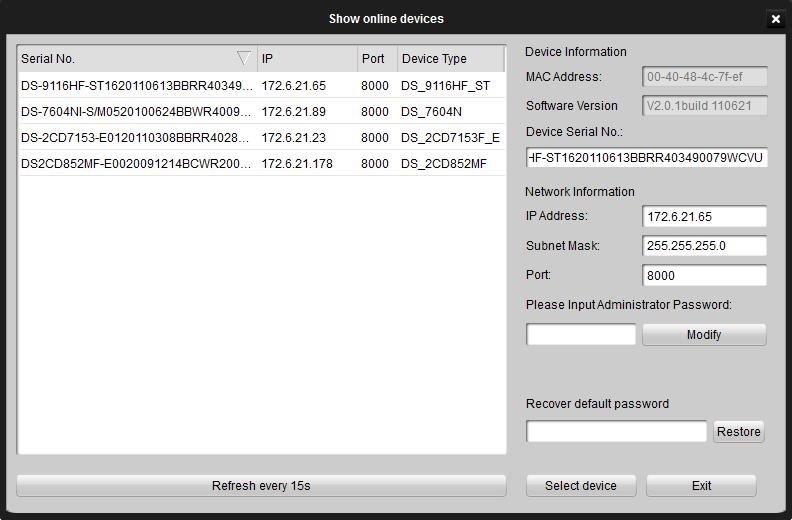 Figure 4.3 Add Online Device-Private Domain 4.1.2 Device Configuration After adding alarm the device, you can follow the procedure shop in this chapter to configure the device.