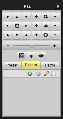 Figure 5.7 PTZ Pattern 5.4.3 Patrol After adding two or more presets for one channel, you can set a patrol with presets for PTZ. To add a patrol path for the PTZ, 1.