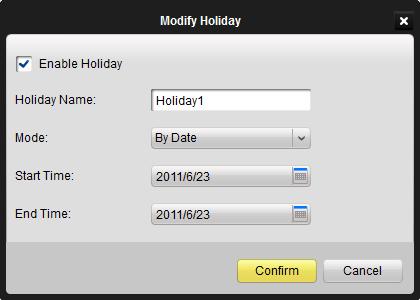 Figure 9.32 Device Configuration-Holiday Modification 9.2.11 Others In this interface, you can set the RS232 information and remote upgrade information. Figure 9.