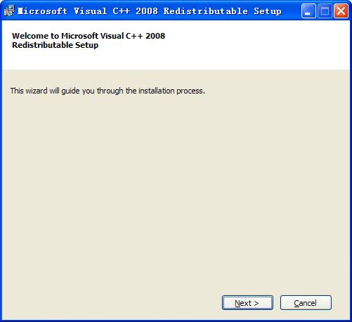 3Select Driver Install vcredist_x86 patch Start to install the vcredist_x86 patch and then click Next to continue. Figure 3.