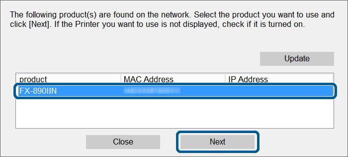If you connect the printer to the network using an Ethernet cable, the