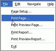 3. The selected report page will appear. Use the and buttons to scroll through other pages of the report.