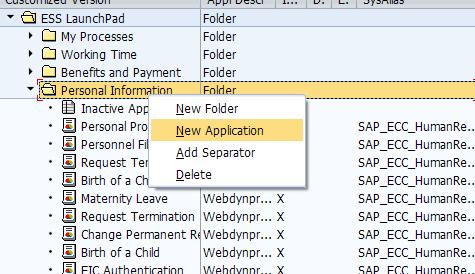 Here under personal information, I am a link to JAVA web dynpro application which shows my hire date.