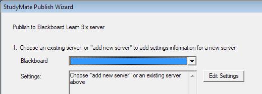 Click on Add New Server If prompted, select