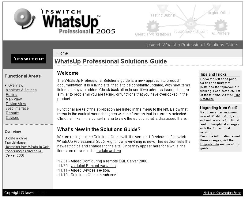 Solutions Guide: directions and information that answer a specific use case or problem area.