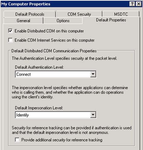 Verifying that DCOM is Allowed on the Domain Controller 1. On the Domain Controller, select Start Administrative tools Component Services. 2. Browse to Component Services Computers. 3.