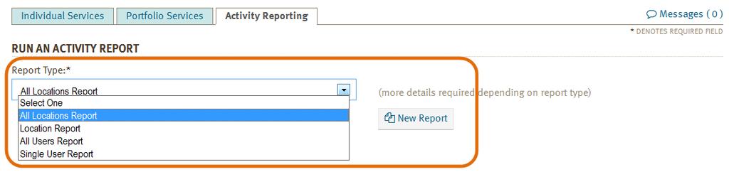 Activity Reports Activity reports allow you to track how many orders have been placed by a particular user or location or to search by a consumer s name to find out when a particular order was placed