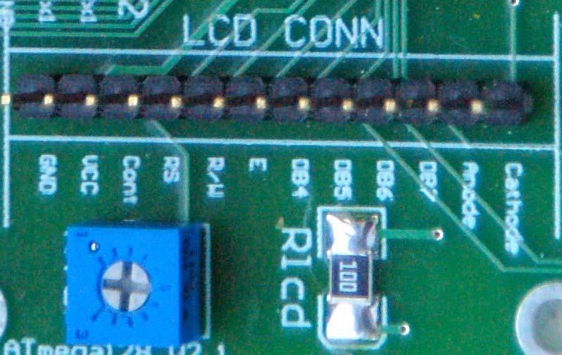 LCD Connector All 8 pins of Port C may be used to run the LCD connector. When using the LCD, do NOT attempt to use Port C for any other function.
