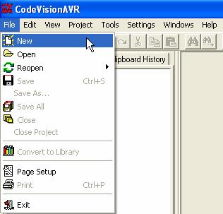 Example with CodeVisionAVR An Example with CodeVisionAVR We use Program CodeVisionAVR for writing C Language Program. HP InfoTech Co., Ltd.