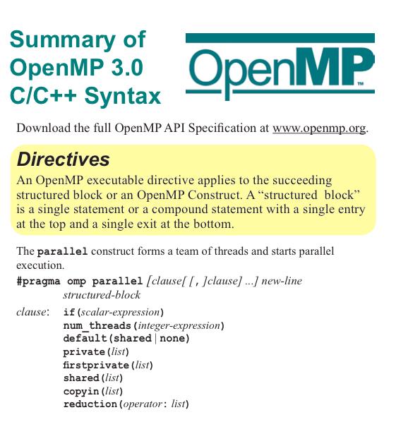 Agenda Synchroniza?onaACrashCourse Administrivia OpenMPIntroduc?on OpenMPDirec?ves Workshare Synchroniza?on Bonus:CommonOpenMPPiballs WhatisOpenMP? APIusedformul?