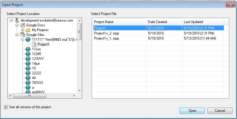 Your file has now been opened in Microsoft Project and ready for being changed or updated.