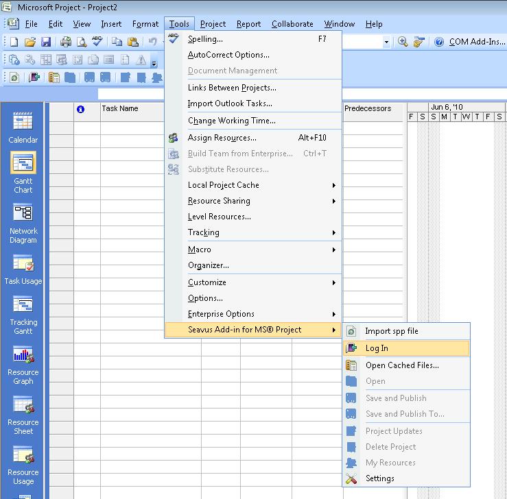 Chapter 3: Getting Started HOW TO START USING GAPPS INTEGRATION IN SEAVUS ADD-IN FOR MS PROJECT?
