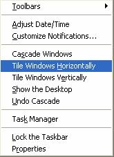 Chapter 11 Scripting Quicktest Professional Page 54 Figure 13 Tile Windows Horizontally Shell32.